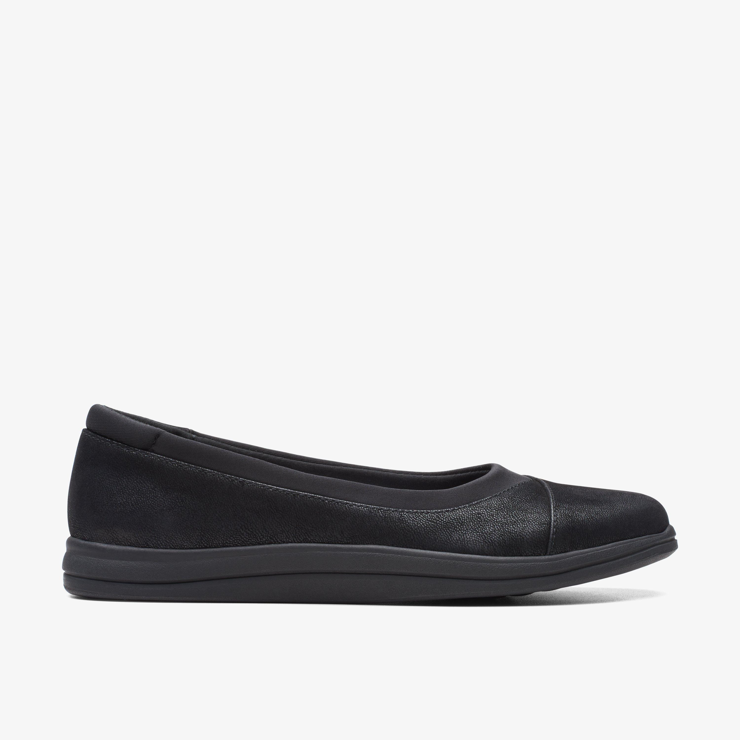 WOMENS Breeze Ayla Black Ballerina Shoes | Clarks US | Clarks (US)