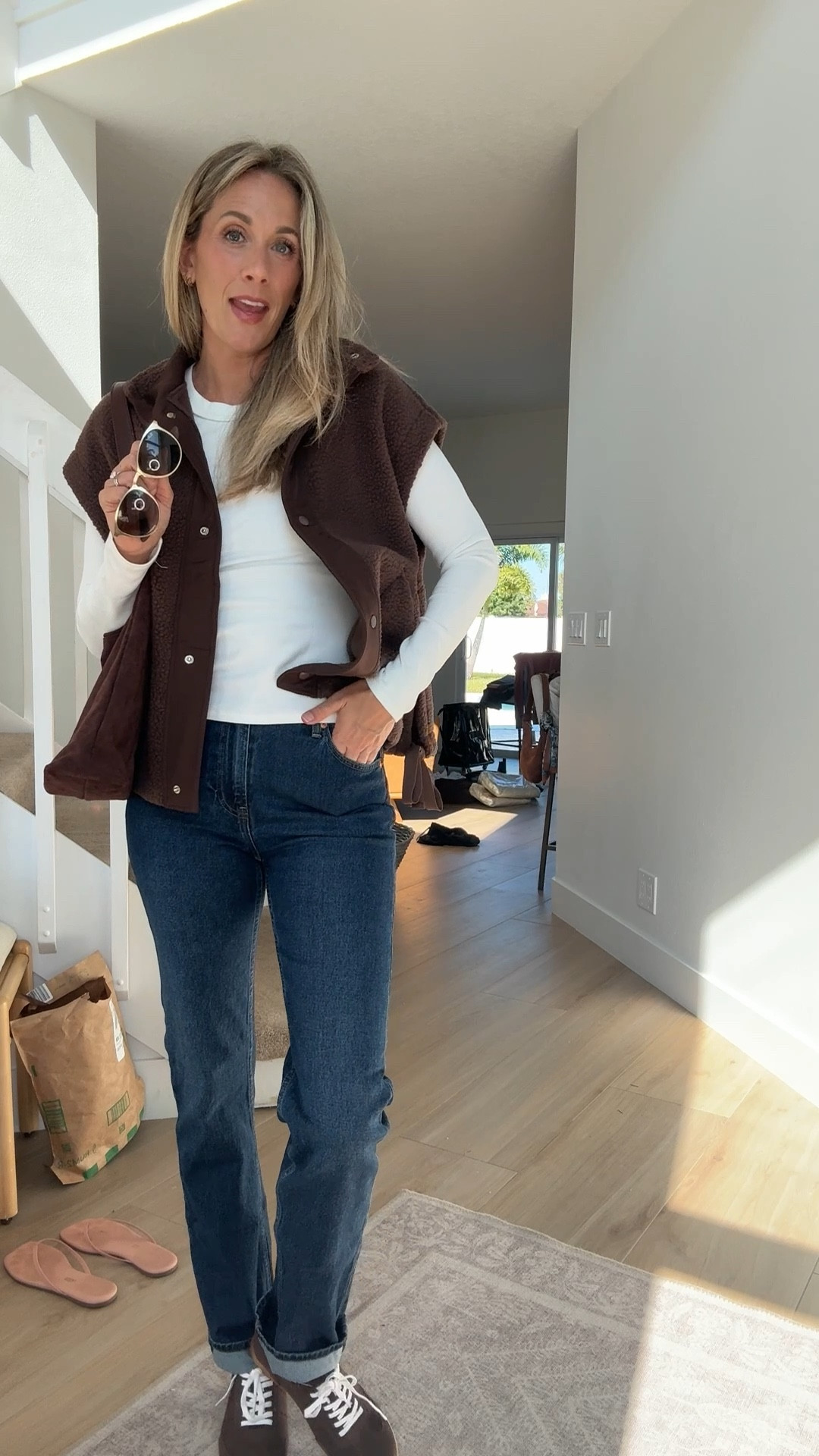 Amazon winter outfit vest and jeans 

#LTKFindsUnder50 #LTKmomlife #LTKootd
