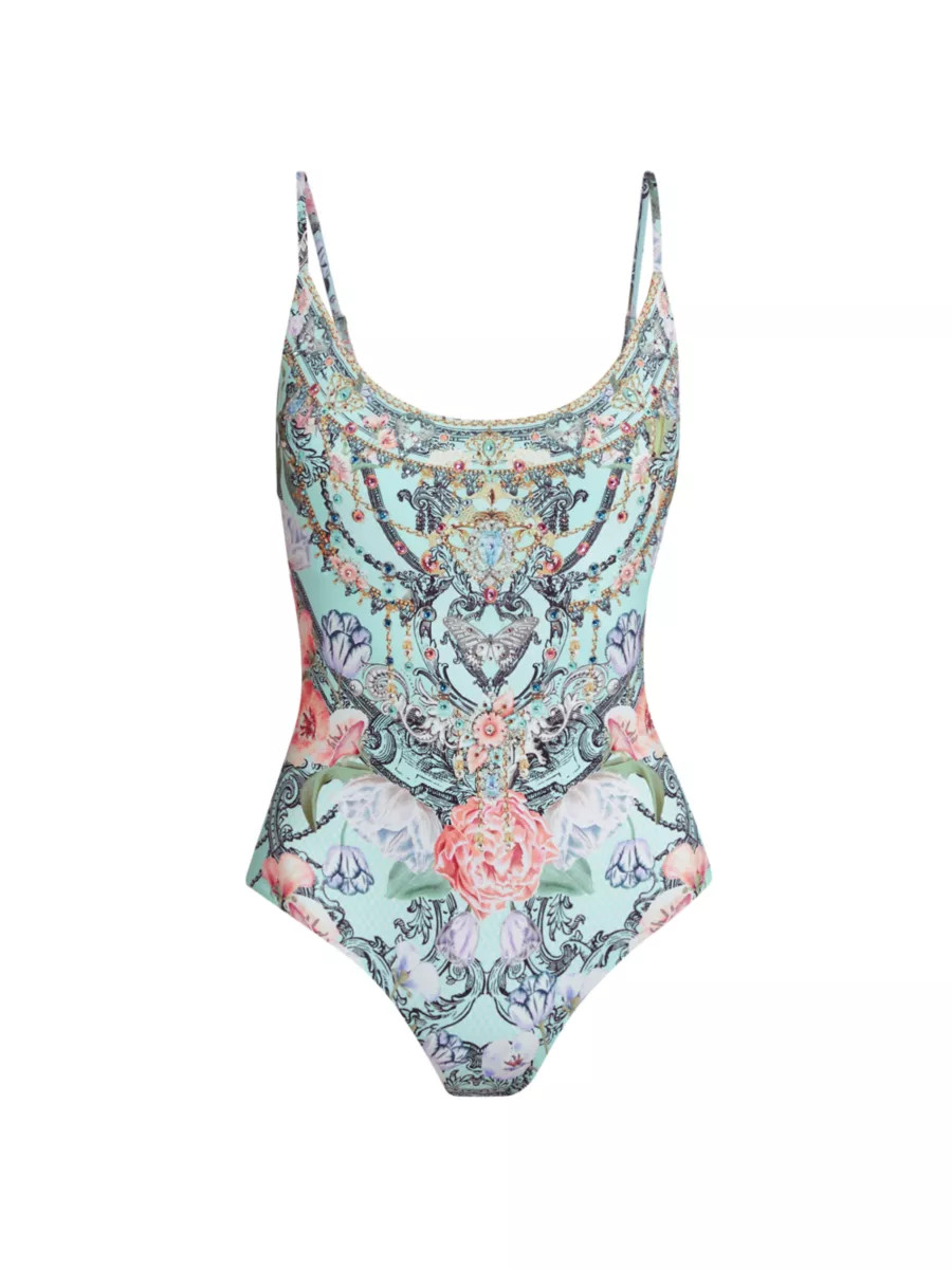 CamillaFloral Scoopneck One-Piece Swimsuit | Saks Fifth Avenue