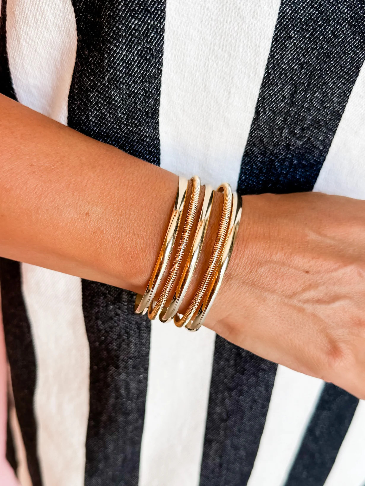 Golden Tension Cuff Bracelet | Ruthie Grace