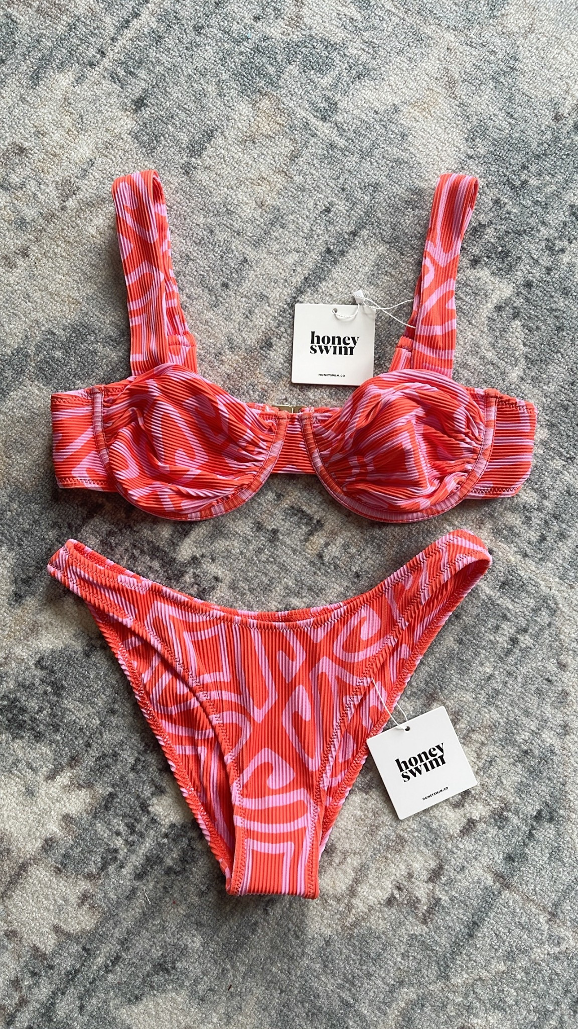 Wearing a medium in bottoms and I sized up to a large in the top since I have a larger cup size. Love! 

#ltkover40 #ltktravel #ltkswim