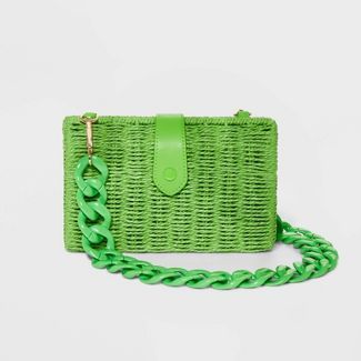 Straw Chain Shoulder Handbag - A New Day™ | Target