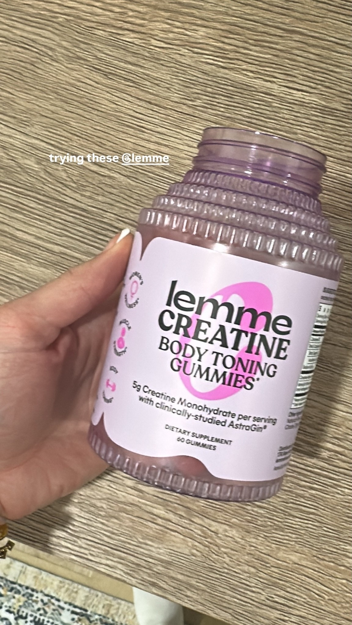 trying these @Lemme Creatine is shown to increase muscle strength & recovery, promote lean body mass, and support cognitive health.* Formulated with clinically-studied AstraGin® Ginseng Complex to support nutrient absorption.*

Promotes body toning*

Supports strength and recovery*

Supports cognitive health*

Promotes women's wellness*

NSF Certified for Sport®

#LTKfitnessgoals #LTKActive #LTKfoodie