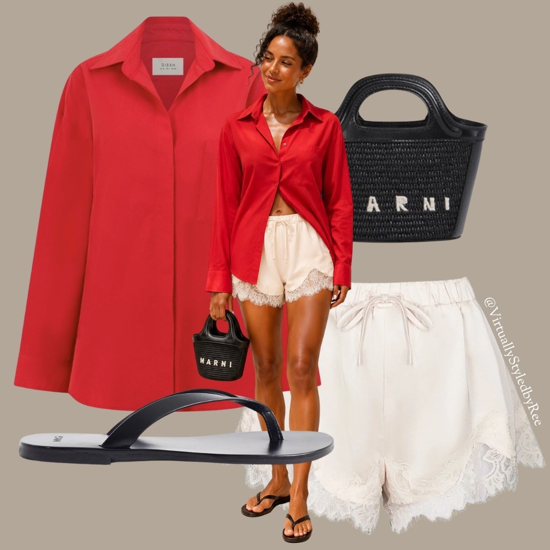 A pop of red always makes an outfit feel extra chic ❤️✨

These lace shorts are one of my best sellers for a reason, they’re lightweight, flattering, and so versatile. Style them with an oversized shirt worn open for an effortless look. Add simple leather flip flops and a woven mini bag, and you’re ready for beach clubs, sightseeing, or lunch by the sea.

#LTKStyleTip #LTKTravel #LTKSeasonal #AmalfiCoastStyle #VacationOutfit #LaceShorts #ResortWear #SummerStyle #EuropeanSummer #CoastalStyle #CapsuleWardrobe #EffortlessStyle

#LTKuk #LTKsummer #LTKeurope