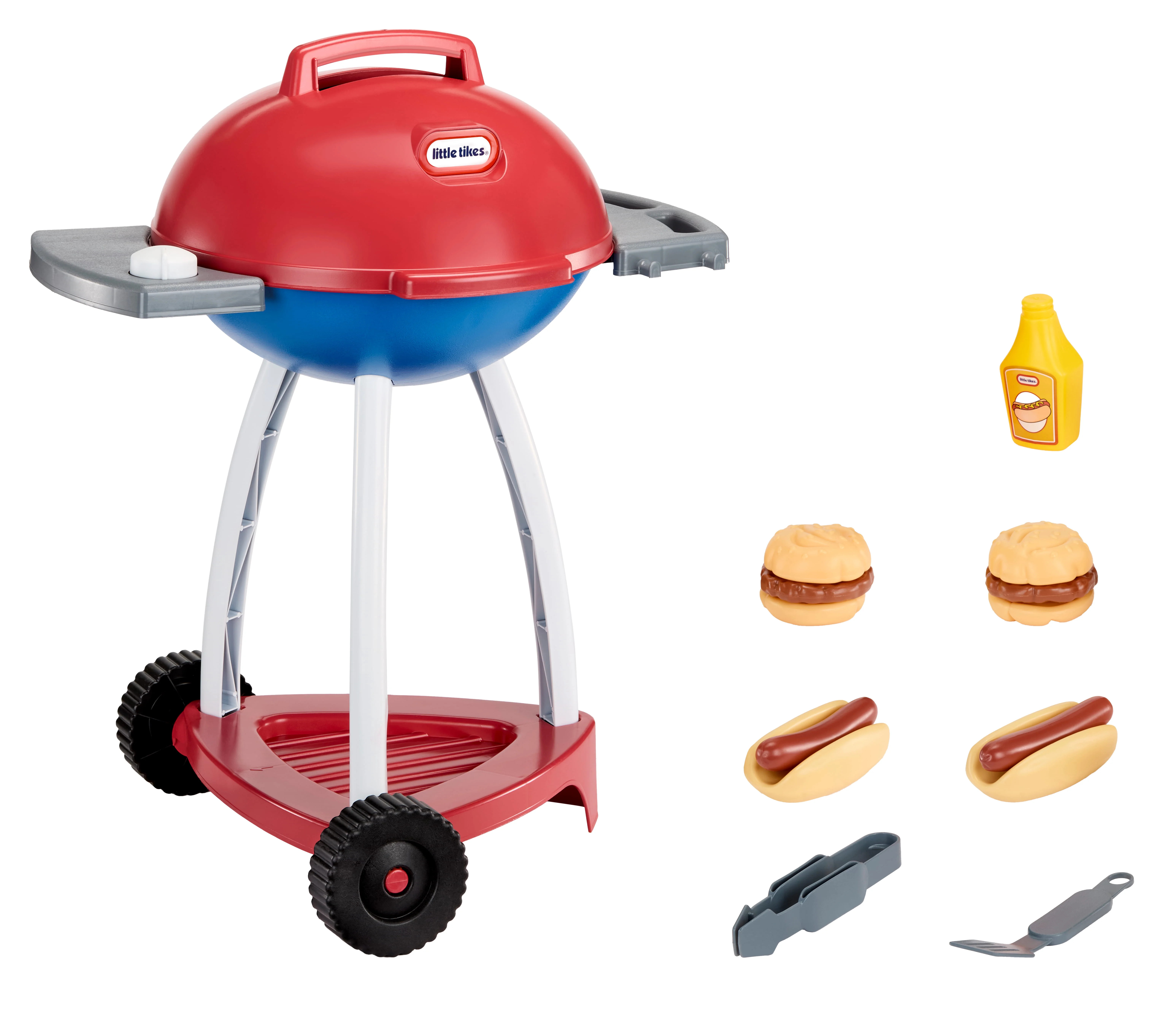 Little Tikes Sizzle & Serve Grill \u2013 Red, White & Blue, 14 Accessories, Little Chef Interacti... | Walmart (US)