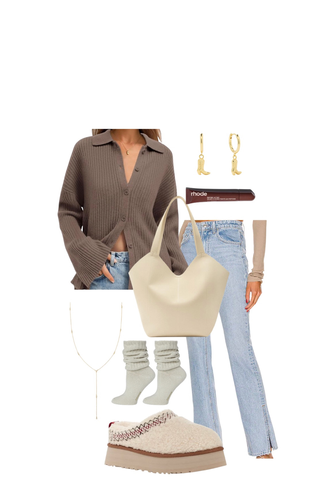 BAG IS FROM ZARA: TOTE BAG
I linked a very similar one also!
Ugg tazz braid outfit, outfit inspo for fall, winter outfit inspo, uggs outfit inspo, ugg outfit inspo 

#LTKstyletip