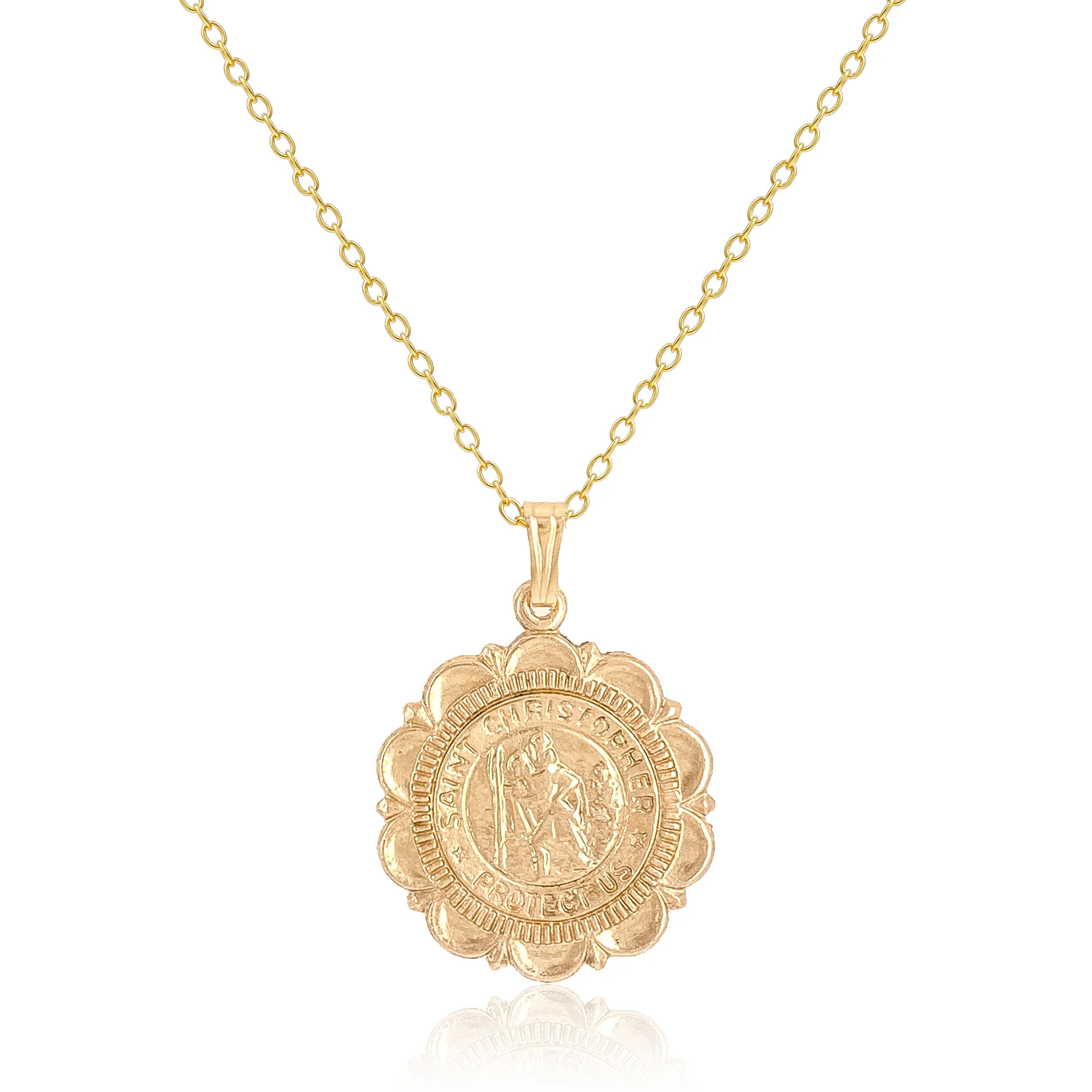 St. Christopher Coin Necklace | Mod and Jo