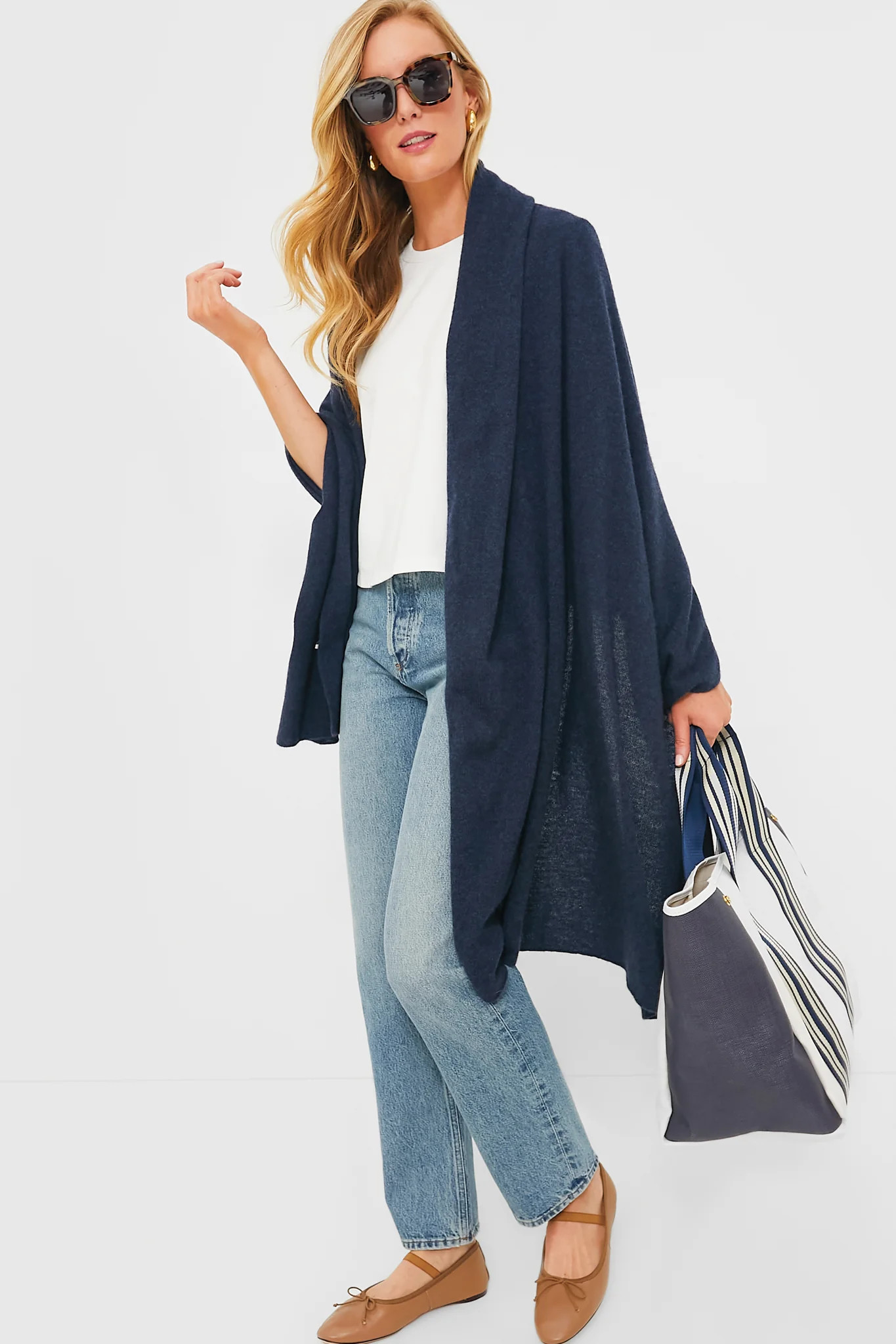 Midnight Cashmere Blanket Scarf | Tuckernuck (US)
