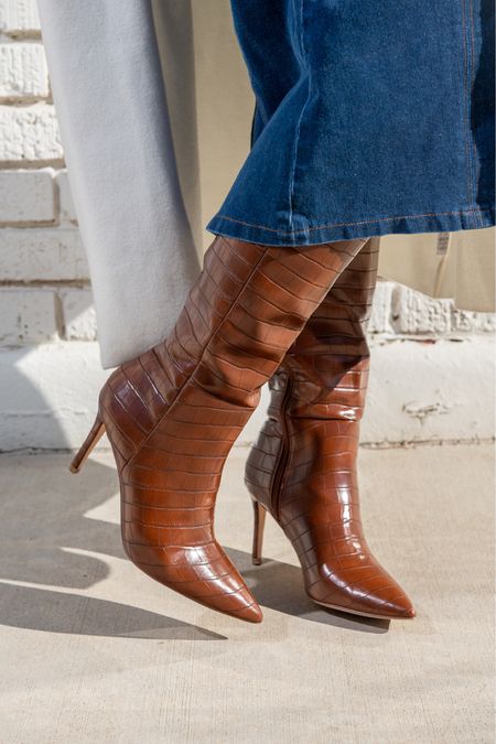 The perfect boots to wear with all your maxi skirts and dresses this Fall and Winter! 🤎

#LTKunder100 #LTKworkwear #LTKshoecrush