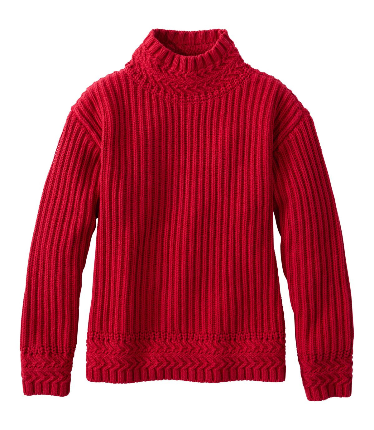 Women's Signature Original Cotton Ribbed Sweater, Mockneck | Sweaters at L.L.Bean | L.L. Bean
