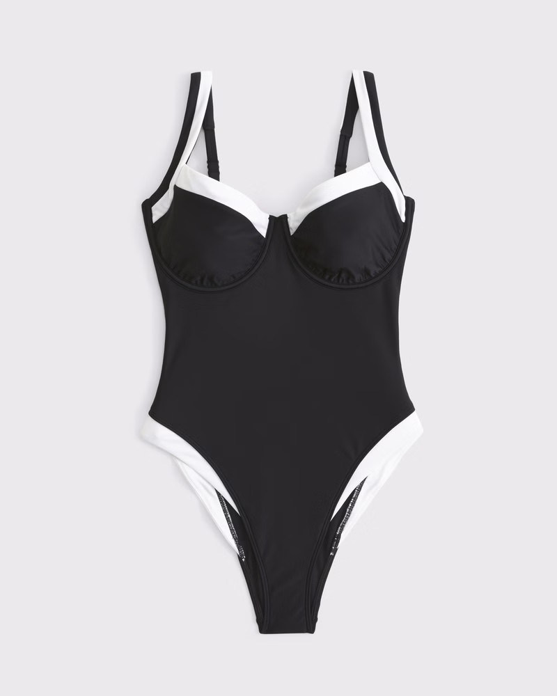 Curve Love Underwire One-Piece Swimsuit | Abercrombie & Fitch (US)