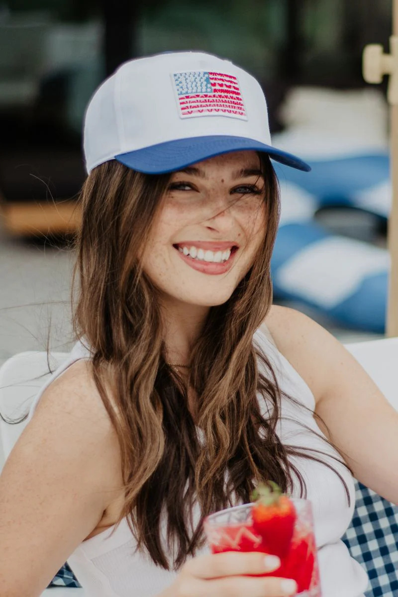 American Flag Two-Toned Hat | Katydid.com