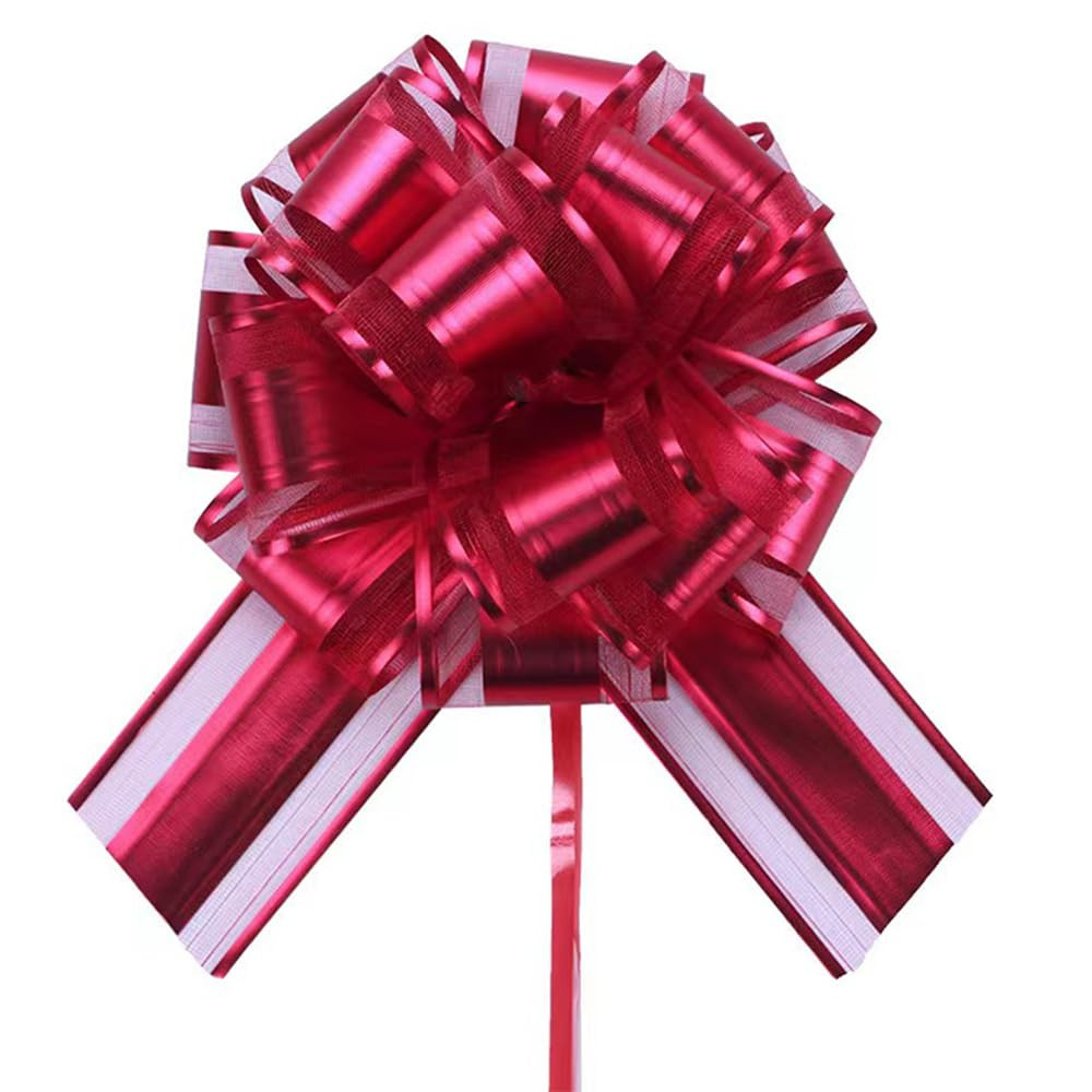 6 PCS Pull Bows for Gifts & Party - 6 inch Wine Red (wine red) | Amazon (US)