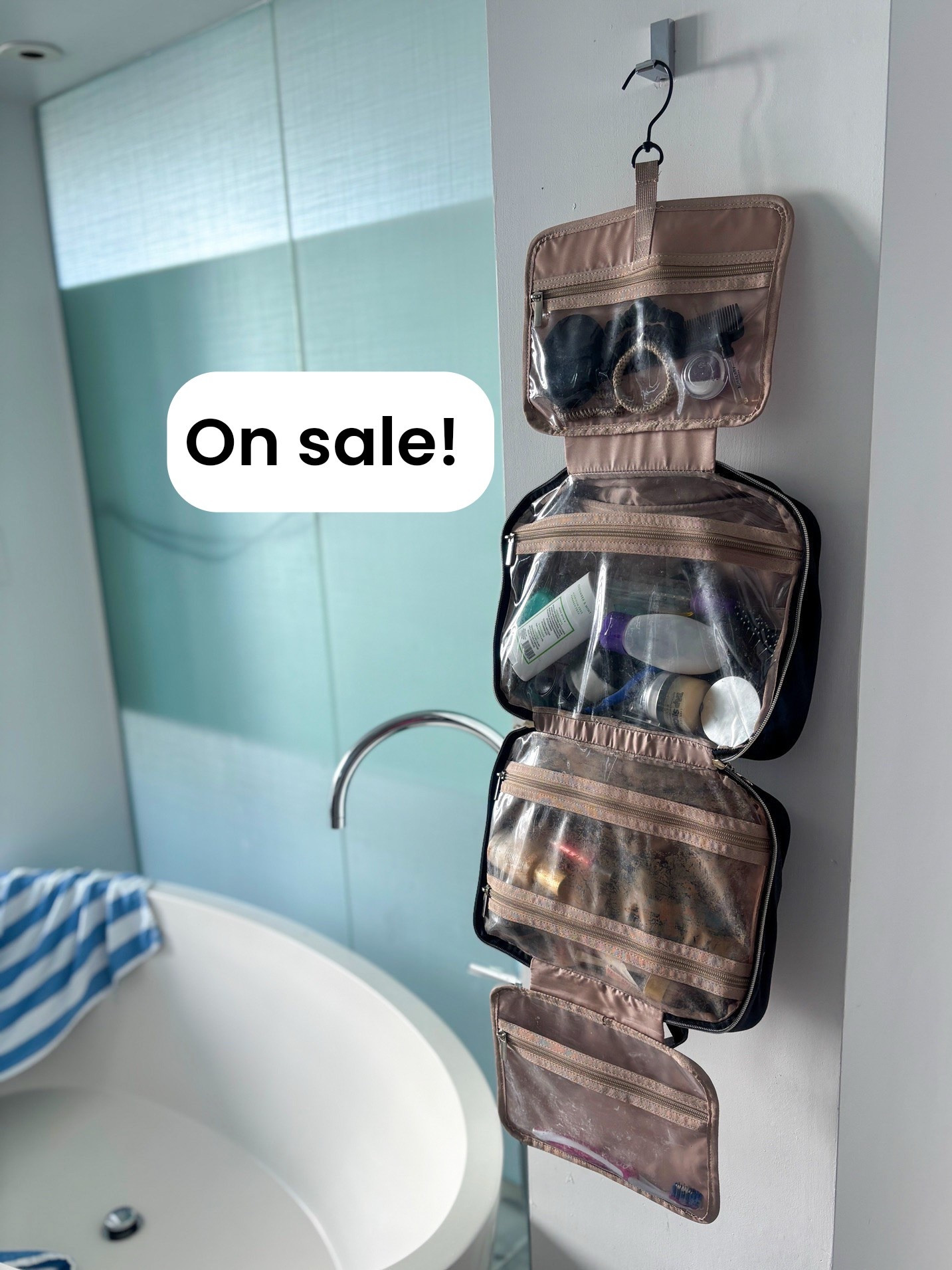 My favorite makeup travel bag is on sale! The large is under $18 and medium under $15! 

#LTKFindsUnder50 #LTKTravel