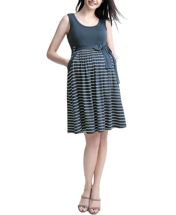 Samantha Striped Maternity Dress | Macys (US)