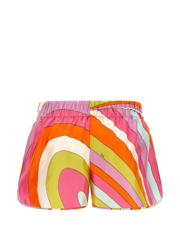 Iride-print silk shorts | Farfetch Global