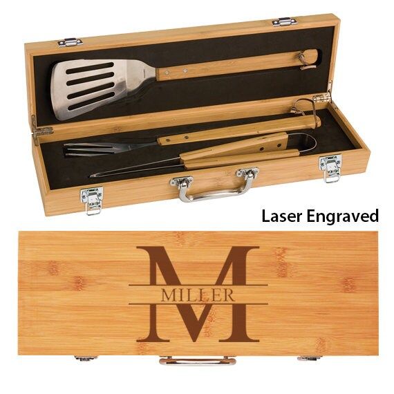 Personalized BBQ Set, Grill Gift Set, Father's Day Gift, Groomsmen Gift, BBQ Gift, Grilling Tools... | Etsy (US)