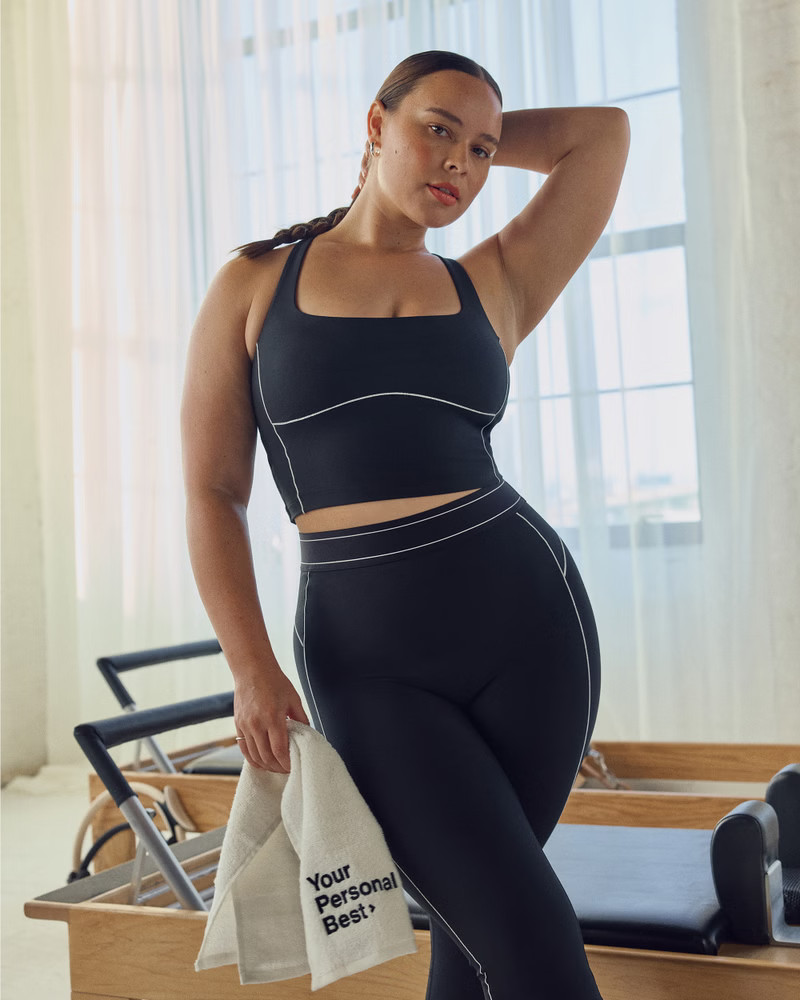 YPB sculptLUX Strappy-Back Tank | Abercrombie & Fitch (US)