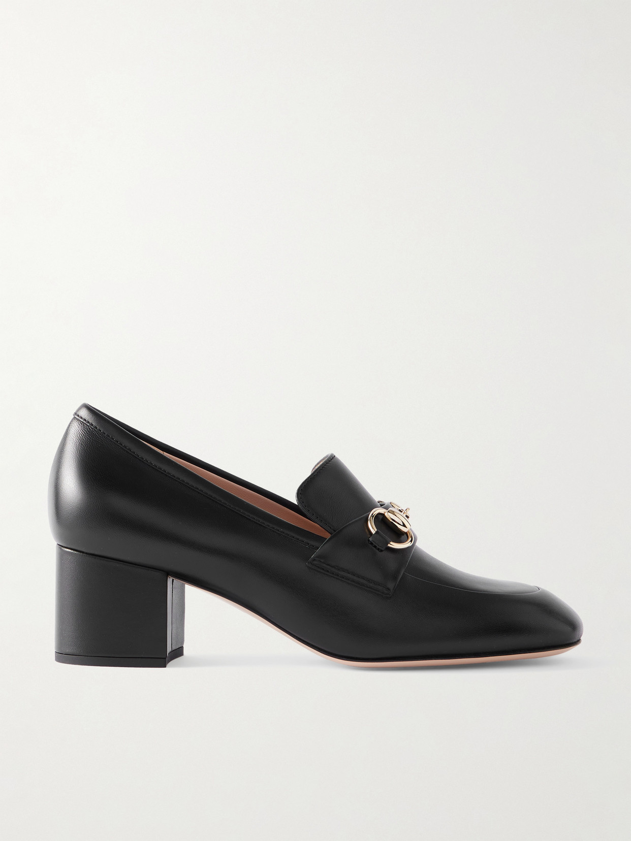 Gucci - Lady Horsebit-detailed Leather Pumps - Black | NET-A-PORTER (US)