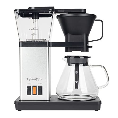 SimplyGoodCoffee Coffee Maker / Coffee Machine. 8 Cup Automatic Drip Pour Over Coffee Brewer. Easy To Use, Durable Stainless, Gold Cup Standard | Amazon (US)