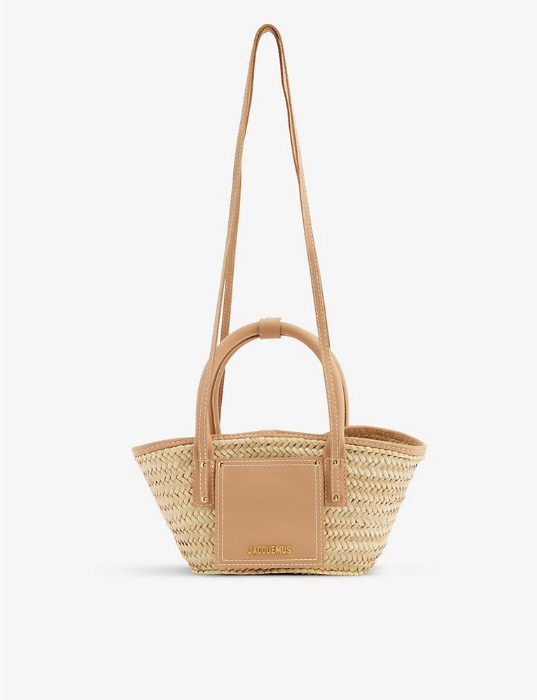 Le Panier Soleil Petite woven straw tote bag | Selfridges