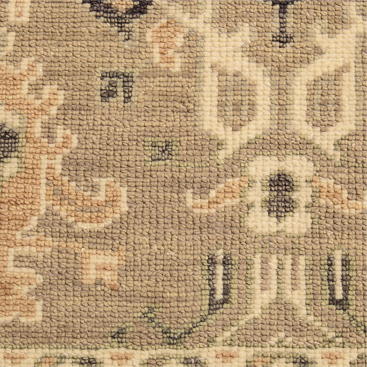 Maldives Premium Wool Traditional Hand-Knotted Earth Area Rug 9'x12' | Crate & Barrel | Crate & Barrel