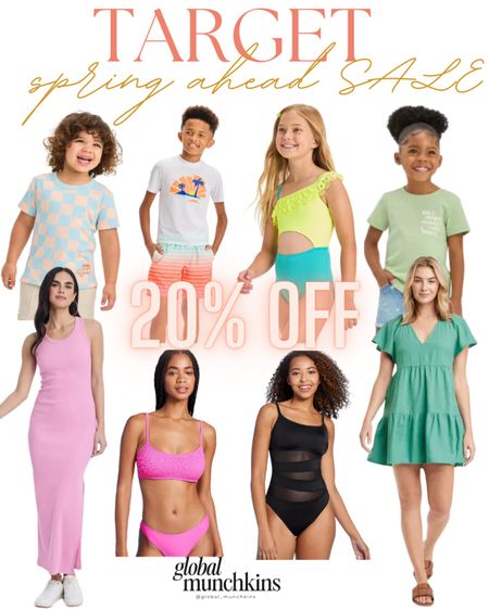 Spring ahead SALE at Target! Get 20% off tees, tanks, shorts and swim for all! And shoes for kids! 

#LTKfamily #LTKsalealert #LTKstyletip