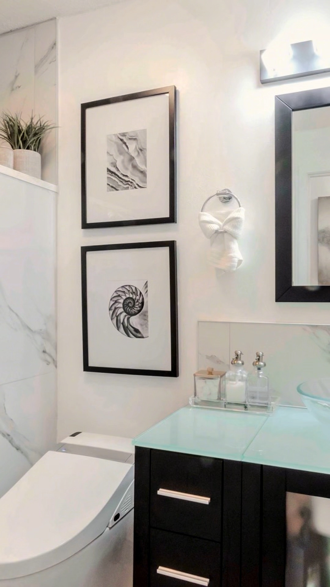 

✨ Guest Bathroom Refresh Pt. 2: From Orange to White 🤍 ✨

We shifted this guest bath from warm orange tones to soft whites — and the difference is more than just aesthetic.

Color sets the mood. Warmer tones like orange can feel heavy and dated, while whites create a sense of calm, cleanliness, and openness — exactly what you want your guests to experience.

Designer tip:
• Use warm whites (not stark) to keep the space inviting
• Layer in texture so the space doesn’t feel flat
• Let your finishes (tile, hardware, lighting) add depth and interest

The goal? A space that feels fresh, elevated, and effortlessly welcoming ✨

#LTKHome #BathroomDesign #GuestBathroom #NeutralInteriors #ColorPsychology #InteriorDesignTips #BeforeAndAfter

#LTKHome