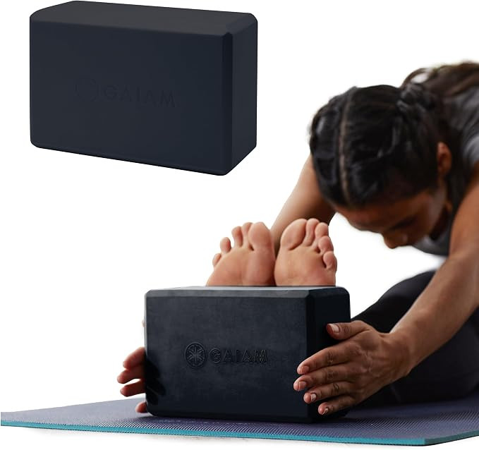 Gaiam Yoga Block - Supportive Latex-Free Eva Foam - Soft Non-Slip Surface with Beveled Edges for ... | Amazon (US)