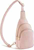 Telena Sling Bag for Women Leather Fanny Pack Crossboday Bags Sling Backpack for Women Brown | Amazon (US)