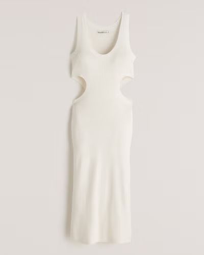 Cutout Elevated Knit Midi Dress | Abercrombie & Fitch (US)