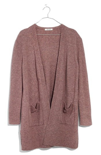 Women's Madewell Kent Cardigan Sweater, Size Large - Pink | Nordstrom