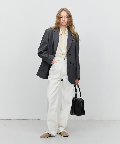 MUSINSA | DUNST FOR WOMEN 90S WIDE LEG NEW JEANS_UDPA5A210_CREAM WHITE | Musinsa Global