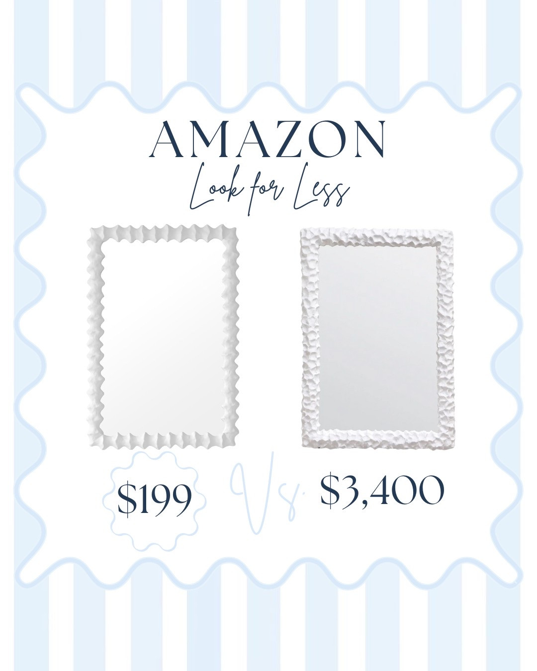 Get the same white coastal look as the Made Goods Dara Mirror on Amazon for less! 

Look for Less, Dupe, Coastal Mirror, Made Goods Dupe, Coastal Home, Home Trends

#LTKStyleTip #LTKHome