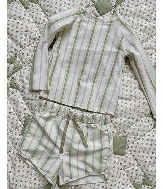 Edgehill Collection x Kristin Ellen Hockman Baby Boys 3-24 Months Konrad Stripe Rashguard & Strip... | Dillard's
