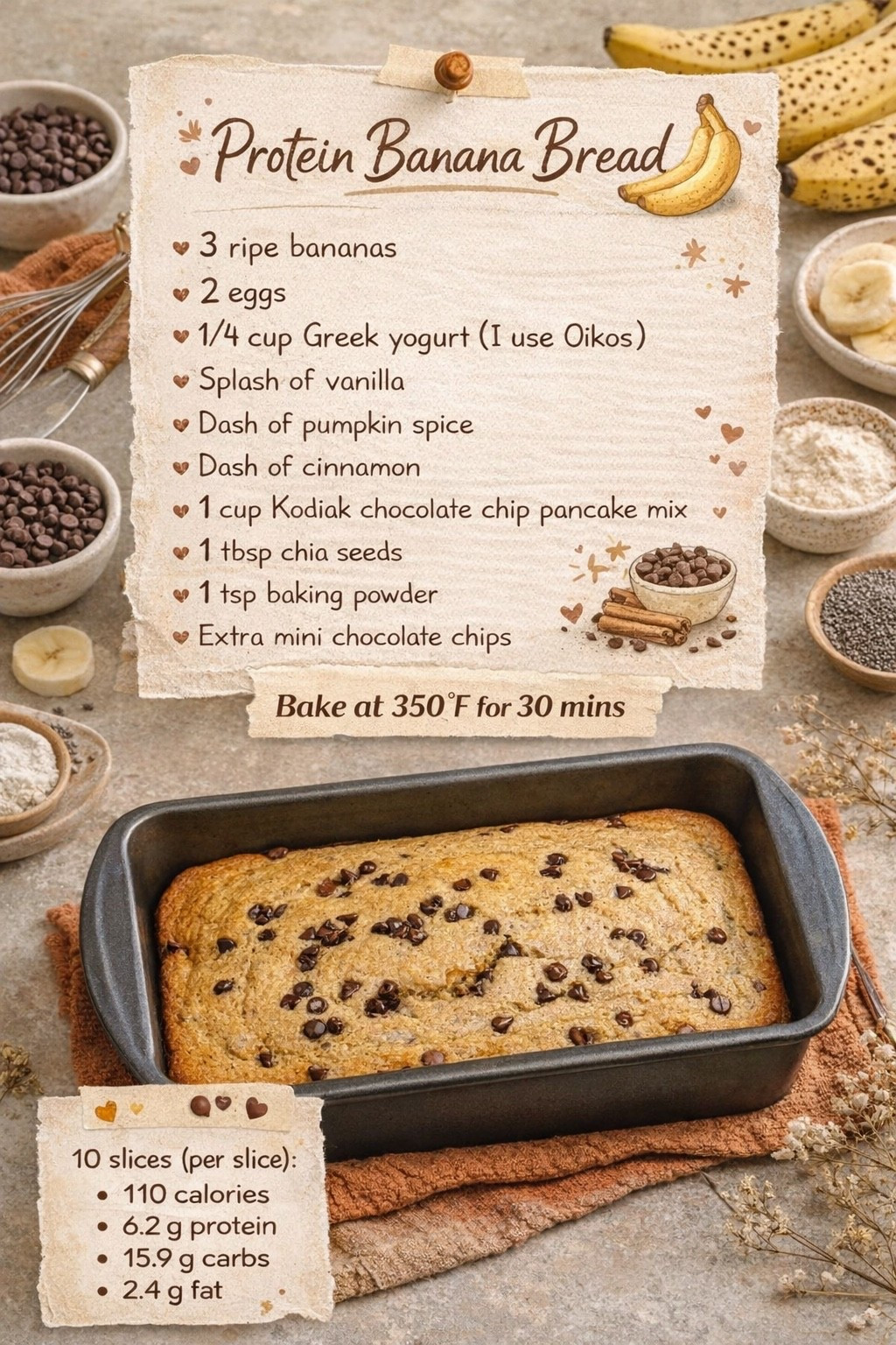 This protein-packed banana bread is a fan favorite in our house. It's moist, full of flavor, and absolutely delicious. Let me know if you bake it! 

#LTKfoodie #LTKfitnessgoals #LTKmomlife