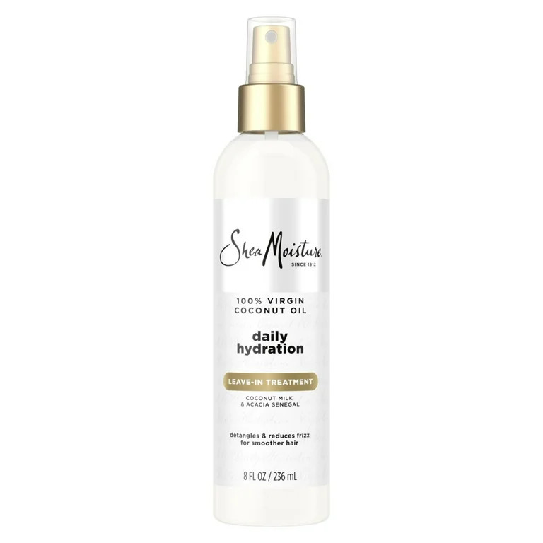 SheaMoisture Leave-in Conditioner Treatment 100% Extra Virgin Coconut Oil, 8 oz | Walmart (US)