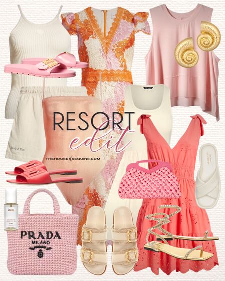 Shop these Nordstrom Vacation Outfit and Resortwear finds! Maxi dress, free People muscle tee, ribbed tank, sweat shorts, ribbed swimsuit, eyelet dress,  sundress, lace maxi dress, Prada crochet tote bag, Dolce & Gabbana slide sandals, Tory Burch slides, Kate Spade Rio sandals, Jeffrey Campbell Luxor studded sandals and more!

#LTKShoeCrush #LTKSeasonal #LTKTravel