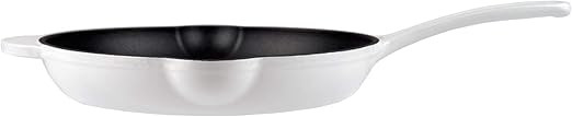 White Enameled 10.25" Cast Iron Skillet | Amazon (US)