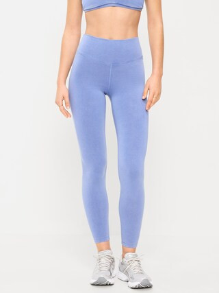 High-Waisted PowerChill 7/8 Cotton Leggings | Old Navy (US)