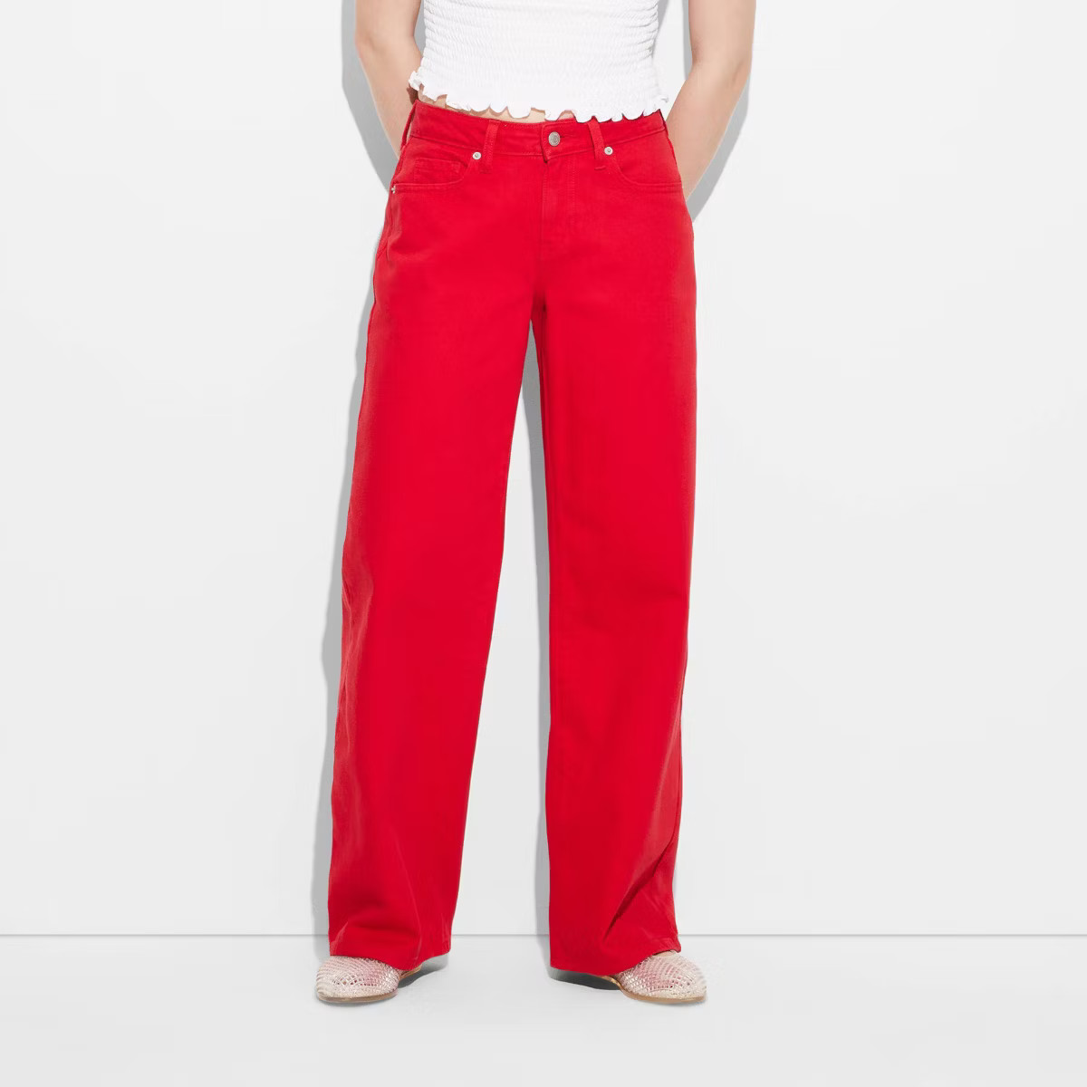 Women's Low-Rise Wide Leg Baggy Jeans - Wild Fable™ | Target