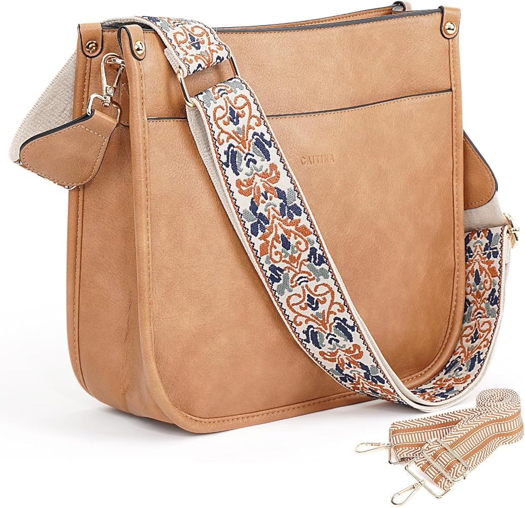 Crossbody Bag Women Vegan Leather Hobo Handbag Trendy Crossbody Shoulder Bag Purses For Women wit... | Amazon (US)