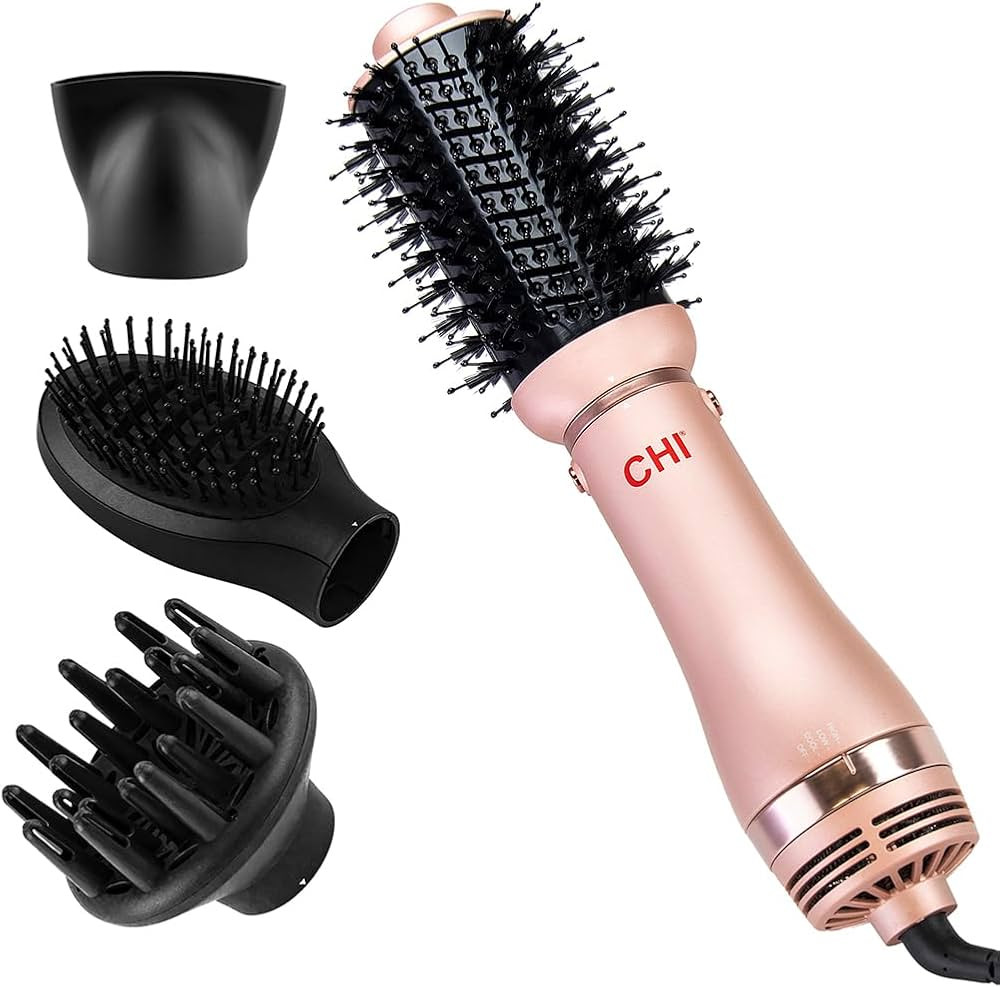 CHI Volumizer 4-in-1 Blowout Brush, Hair Dryer for Smooth, Silky & Shiny Hair, Four Interchangeab... | Amazon (US)