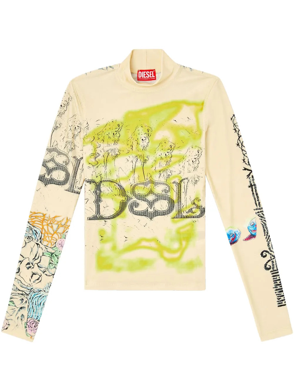 Diesel T-Imun Top | Neutrals | FARFETCH | Farfetch Global