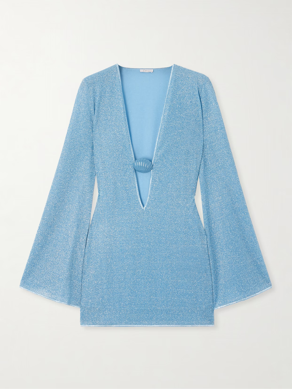 Oséree - Lumière Embellished Metallic Kaftan - Light blue | NET-A-PORTER (UK & EU)