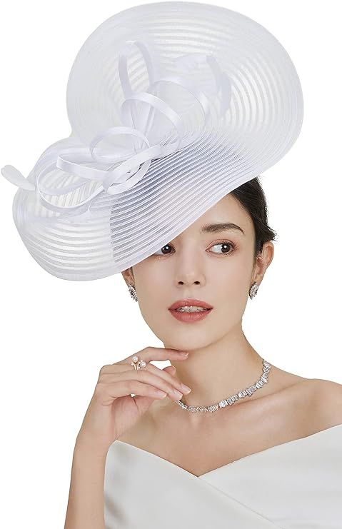 BABEYOND Tea Party Fascinator Kentucky Hat Derby Fascinator Feather Pillbox Hat for Cocktail | Amazon (US)