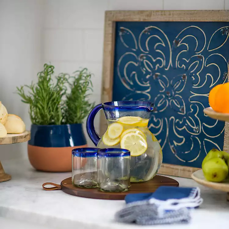 Baja Blue Pitcher | Kirkland's Home