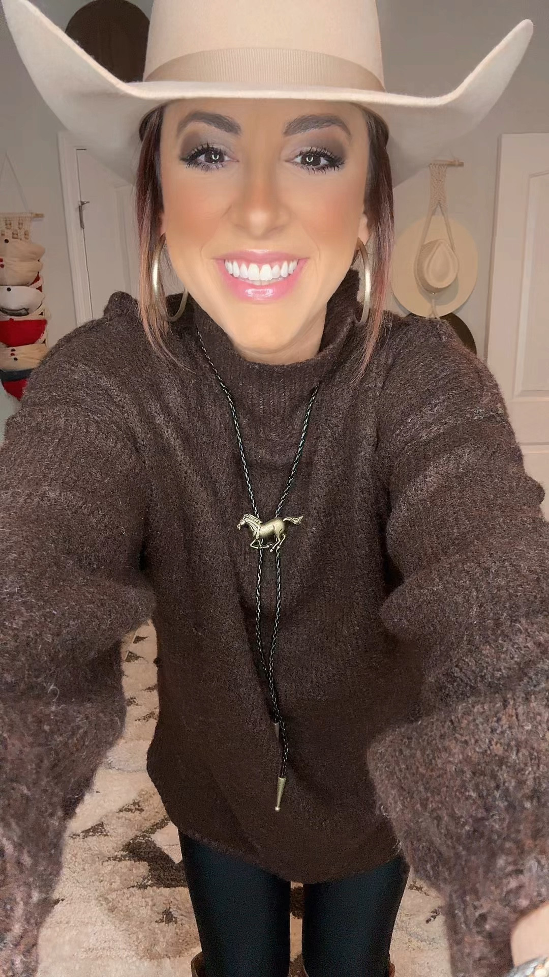 Sweater weather ~ western winter - cowgirl boots bolo tie NFR - date night - girls night out outfit -Amazon  

#LTKWatchNow #LTKHoliday #LTKFindsUnder50