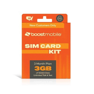 Boost Mobile SIM Kit (3GB) Data 3-Month | Target