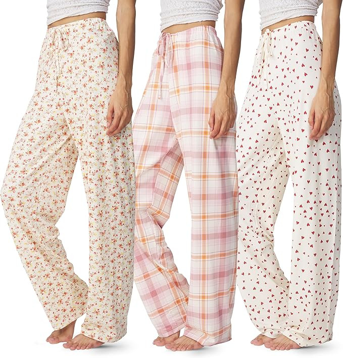 Ultra Performance Womens Pajama PJ Pants 3 Pack Lounge Bottoms Pajamas for Women (Avail in Plus S... | Amazon (US)